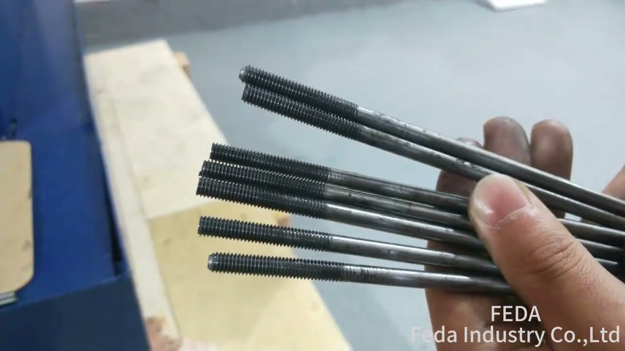 Automatic feeding vertical thread rolling machine FD-209F for making external  thread on rods