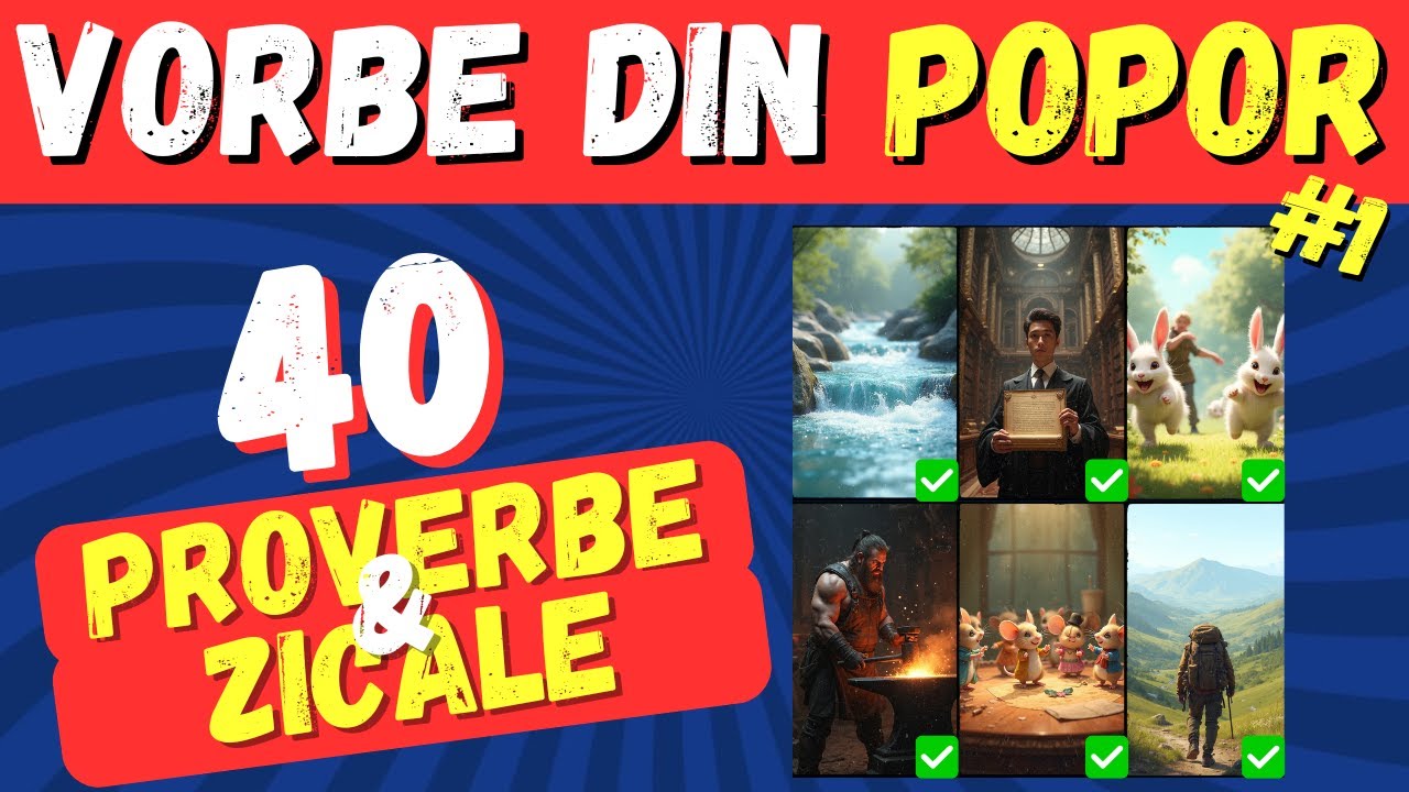 Recunoaște 40 de proverbe românești! Testul rădăcinilor tale!