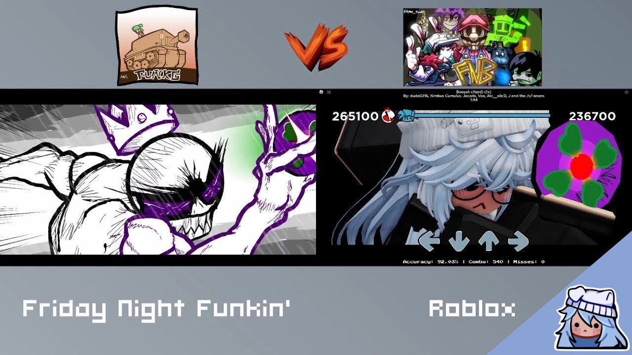 Booyah Song Comparison | FNF VS. Friday Night Bloxxin'