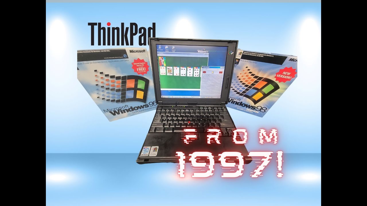 IBM Thinkpad 380XD Laptop from 1997!!