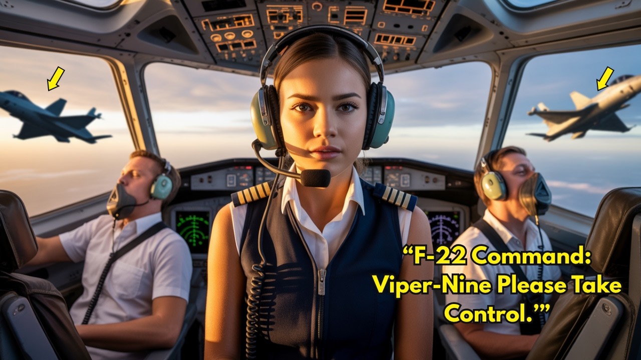 “At 35,000 Feet, Both Pilots Gave Up — Until F-22s Heard a Teen Girl’s Call Sign ‘Viper-Nine.’”