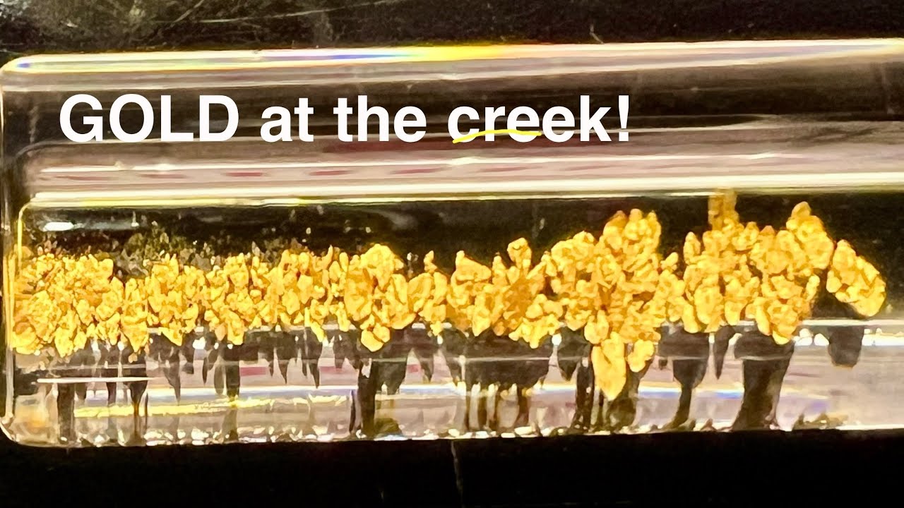 Gold in the creek. How I get gold.