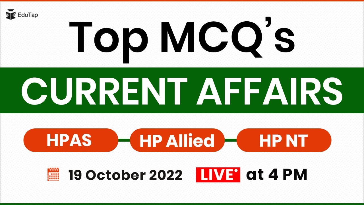 Daily Current MCQs PDF | Current Affairs Preparation Sources & Study Material |HPAS, HP NT,HP Allied