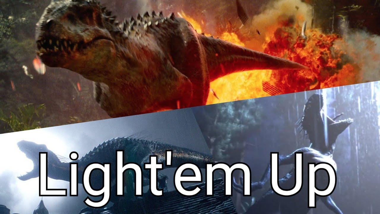 jurassic world hybrids light'em up