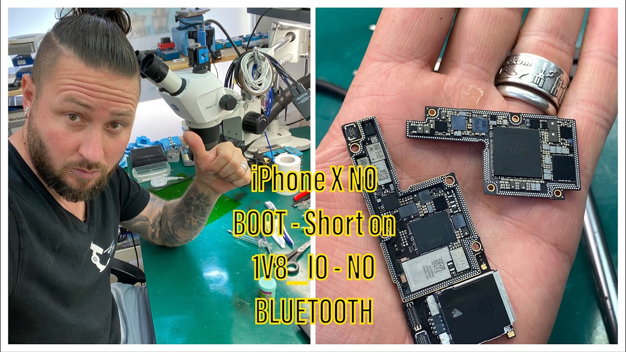 ADVANCED REPAIRS - iPHONE X NO BOOT - NO POWER - SHORT ON 1V8_IO - NO BLUETOOTH AFTER DROP - ICC PRO