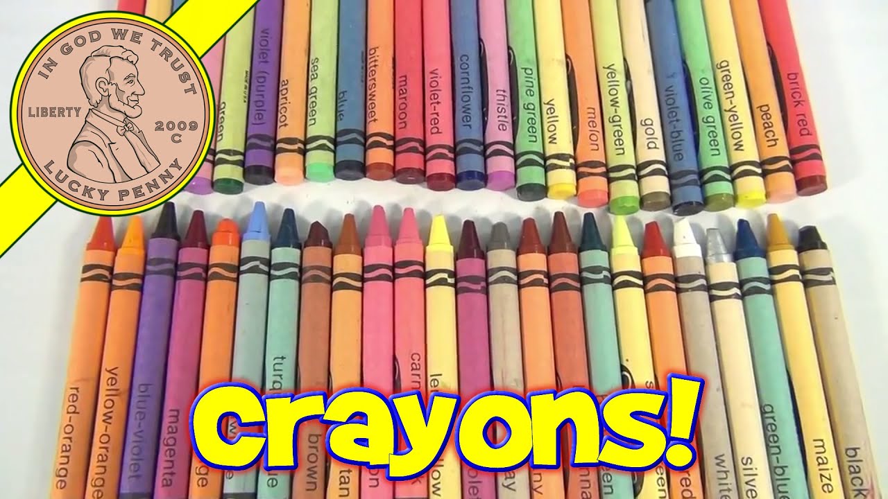 Vintage 70's-80's Crayola Crayons - Review of all the crayon colors