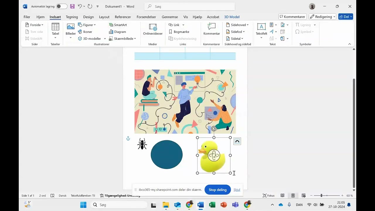 Word indsæt intro
