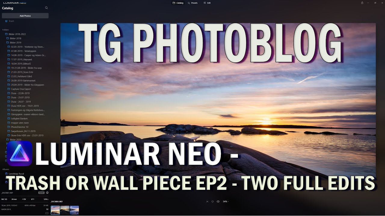 Luminar Neo Tutorial: Two Full Edits - Trash or Wall Piece Ep2
