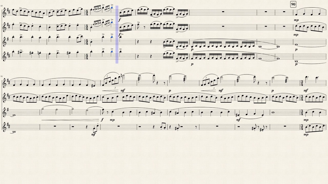 Ticheli: Vesuvius (arr. for saxophone quartet)
