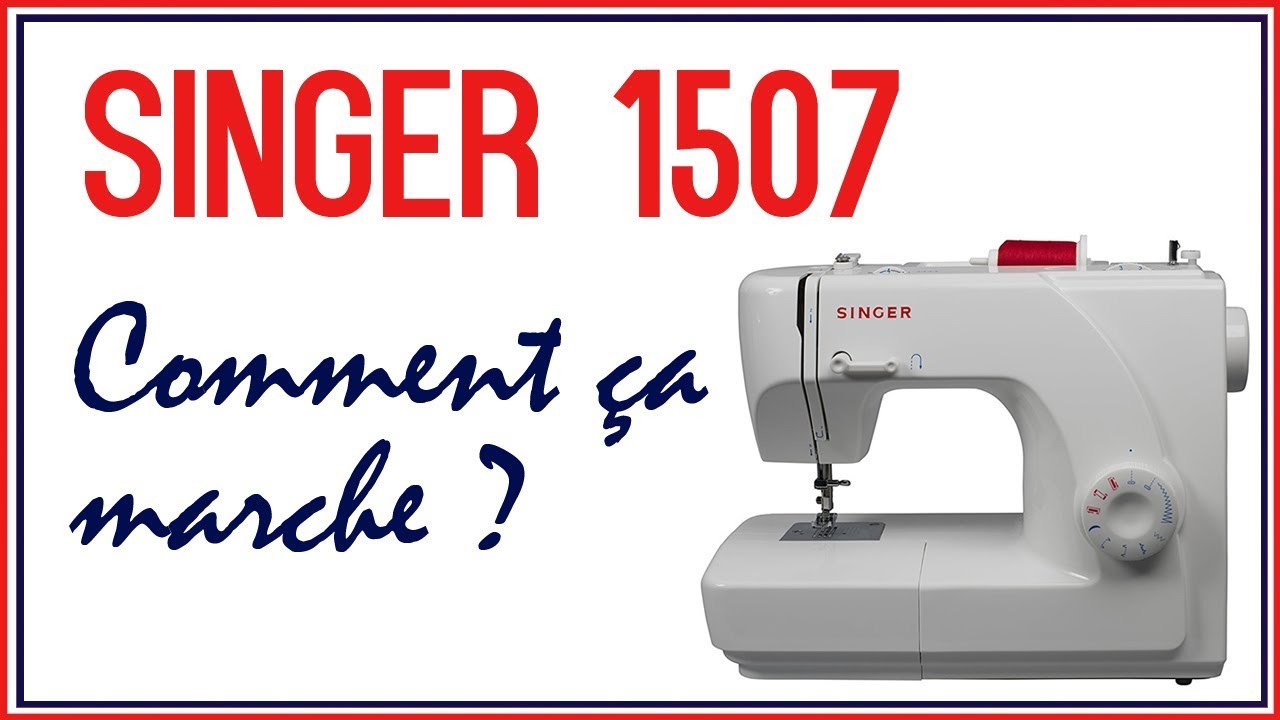Leçon Couture n°1 - Comment enfiler une machine à coudre (Singer 1507) | Cecile