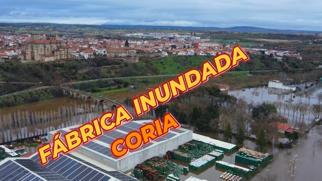 INUNDACION en una FÁBRICA de CORIA EXTREMADURA 