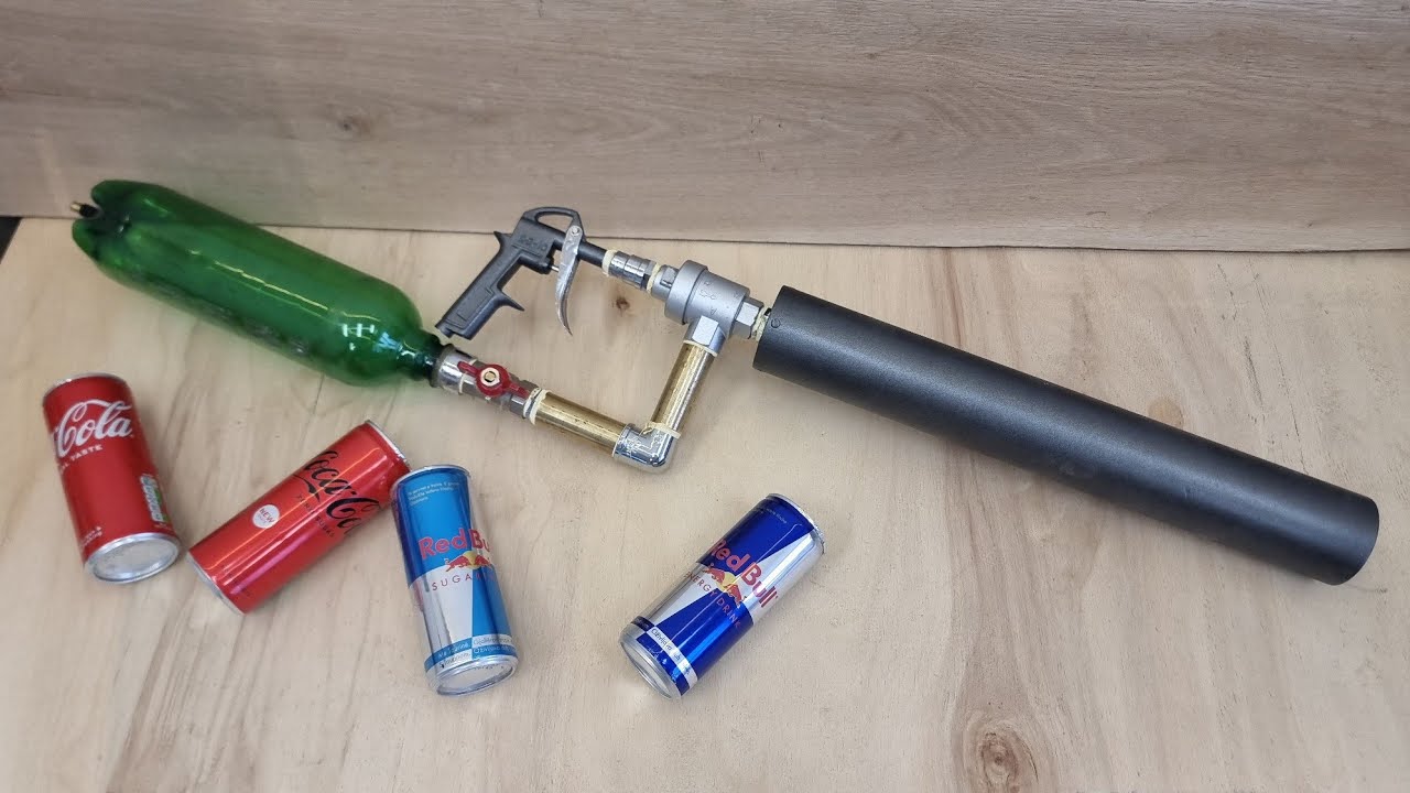 Air Powered Soda Can Launcher