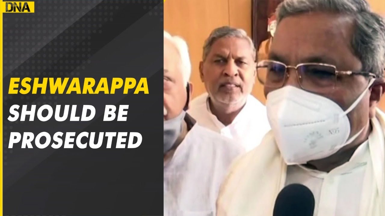 Eshwarappa should be prosecuted for violating Section 144: Siddaramaiah