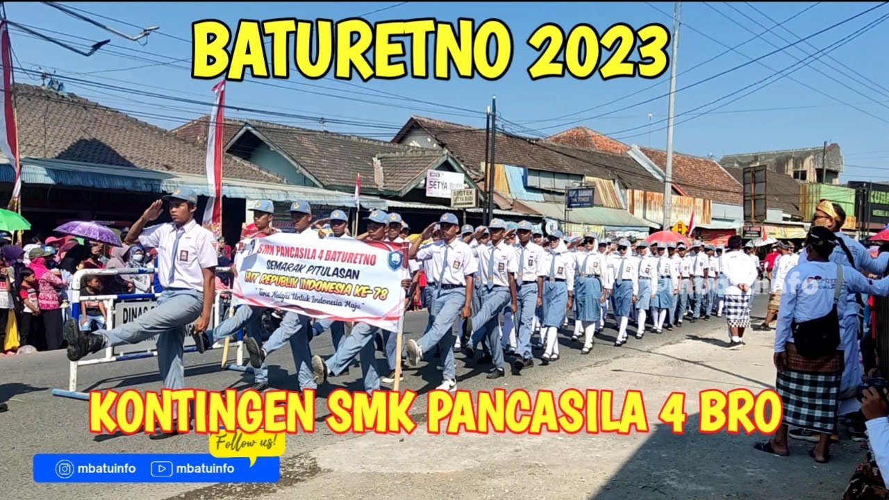 KONTINGEN SMK PANCASILA 4 BRO #baturetno #jawatengah #wonogiri #indonesia #solo #karnaval #mbatuinfo