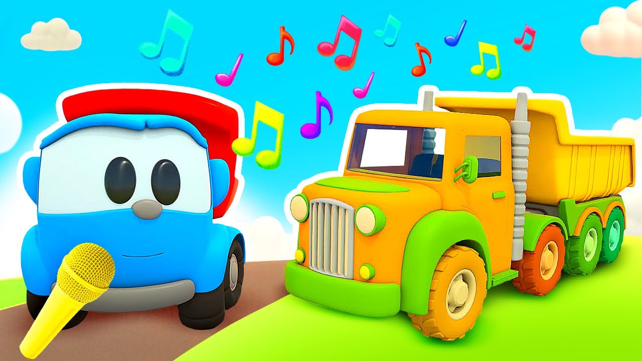 Cars & Trucks Song 🚗🚛🎶 | Sing with Leo - Fun Vehicle Songs for Kids | Nursery Rhymes