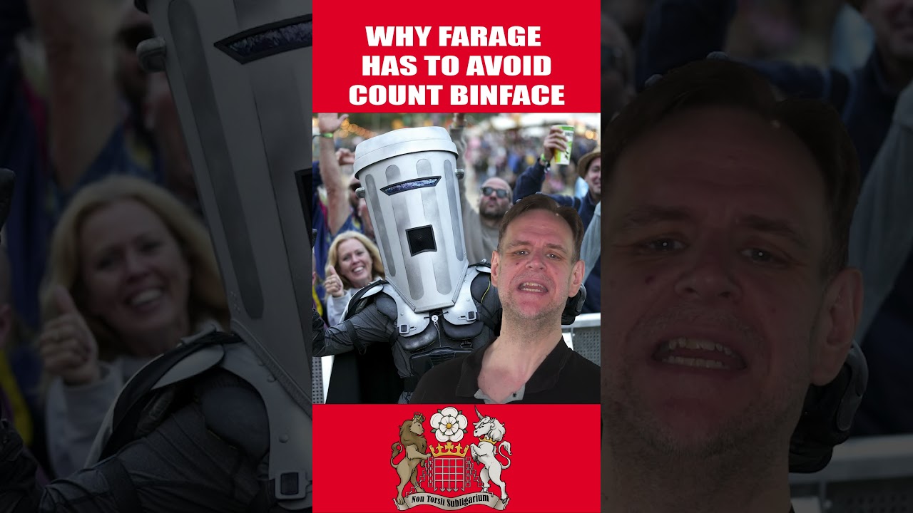 Почему Фараж боится Count Binface #farage #clacton #binface #shorts