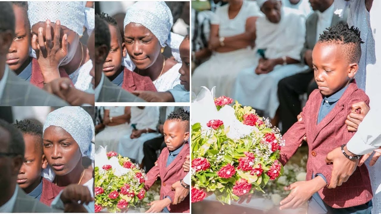 Picha hii ya mtoto wa Ruge na Zamaradi akimuaga baba yake yawaliza wengi