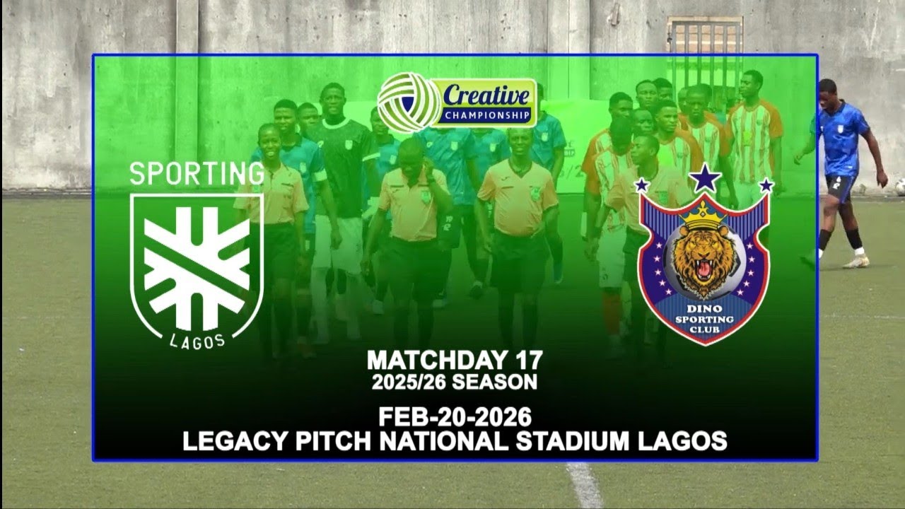 Sporting Lagos vs Dino Sc MD 17 Tcc League 2025/26 Season 