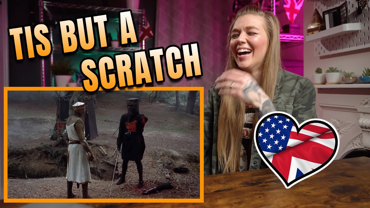 РЕАКЦИЯ АМЕРИКАНЦА НА ФИЛЬМ «МОНТИ ПАЙТОН: ЧЁРНЫЙ РЫЦАРЬ» | AMERICAN LIVING IN THE UK | АМАНДА РЭЙ