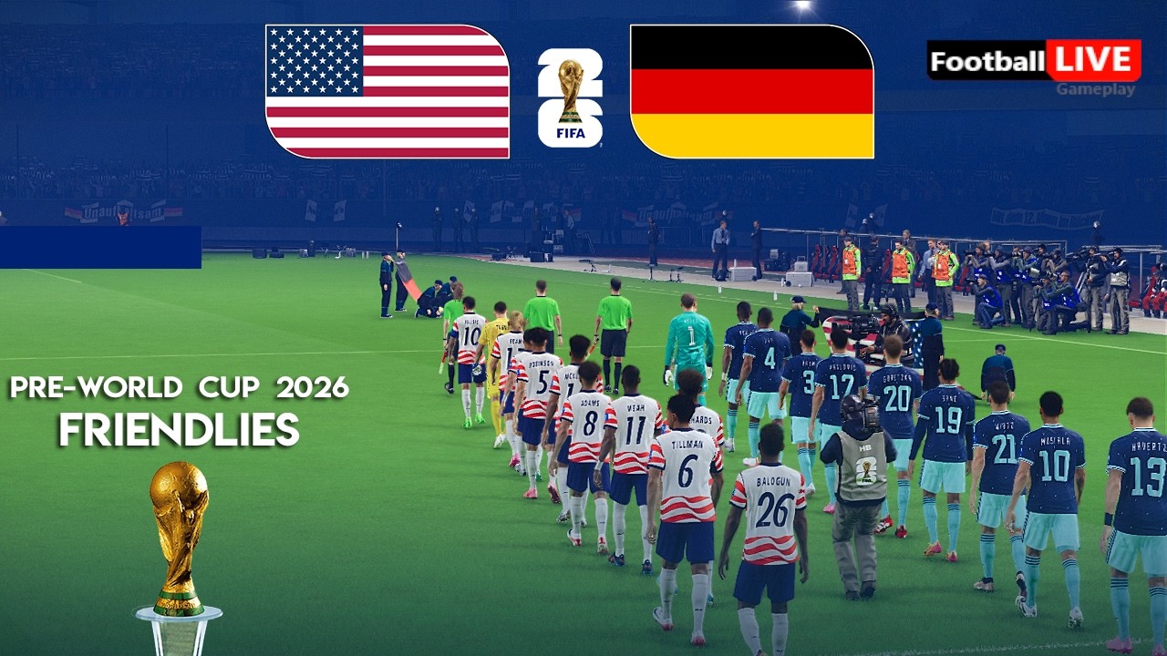 USA vs GERMANY - Pre-World Cup 2026 Friendlies | Full Match All Goals | Simulation PES