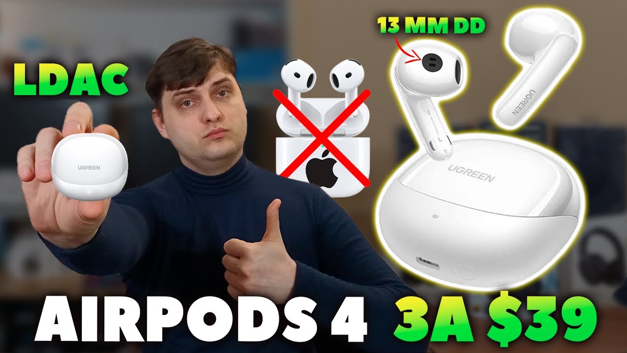 Airpods 4 за $39 🔥 UGREEN HiTune H6 Pro &mdash; Лучшие Вкладыши до $40!?