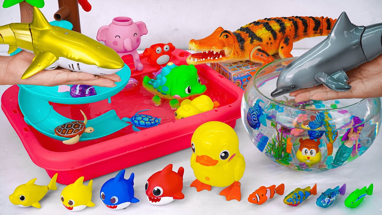 [Toy asmr] RC Dolphin & Yellow Whale & Crocodile & Zuru Fish &Aquarium ASMR Satisfying with Unboxing