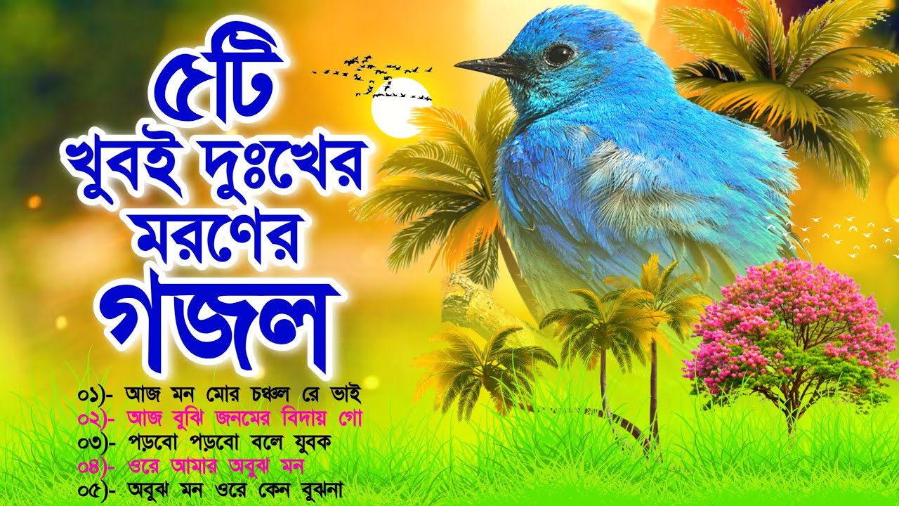 খুবই দুঃখের ৫টি মরণের মরমী গজল | Top 5 Heart Touching Gojol | Moroner Gazal | Islamic Song | Gazal