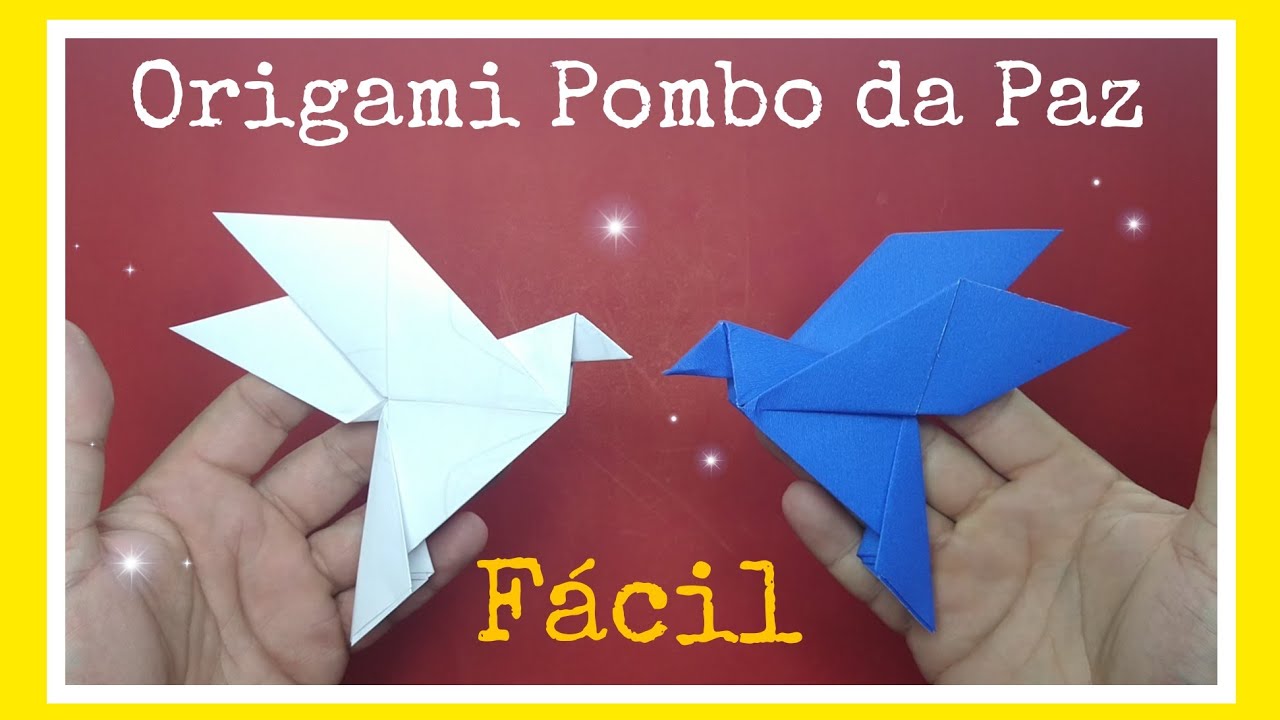 Origami Pombo da Paz ( Modelo de nível Fácil )