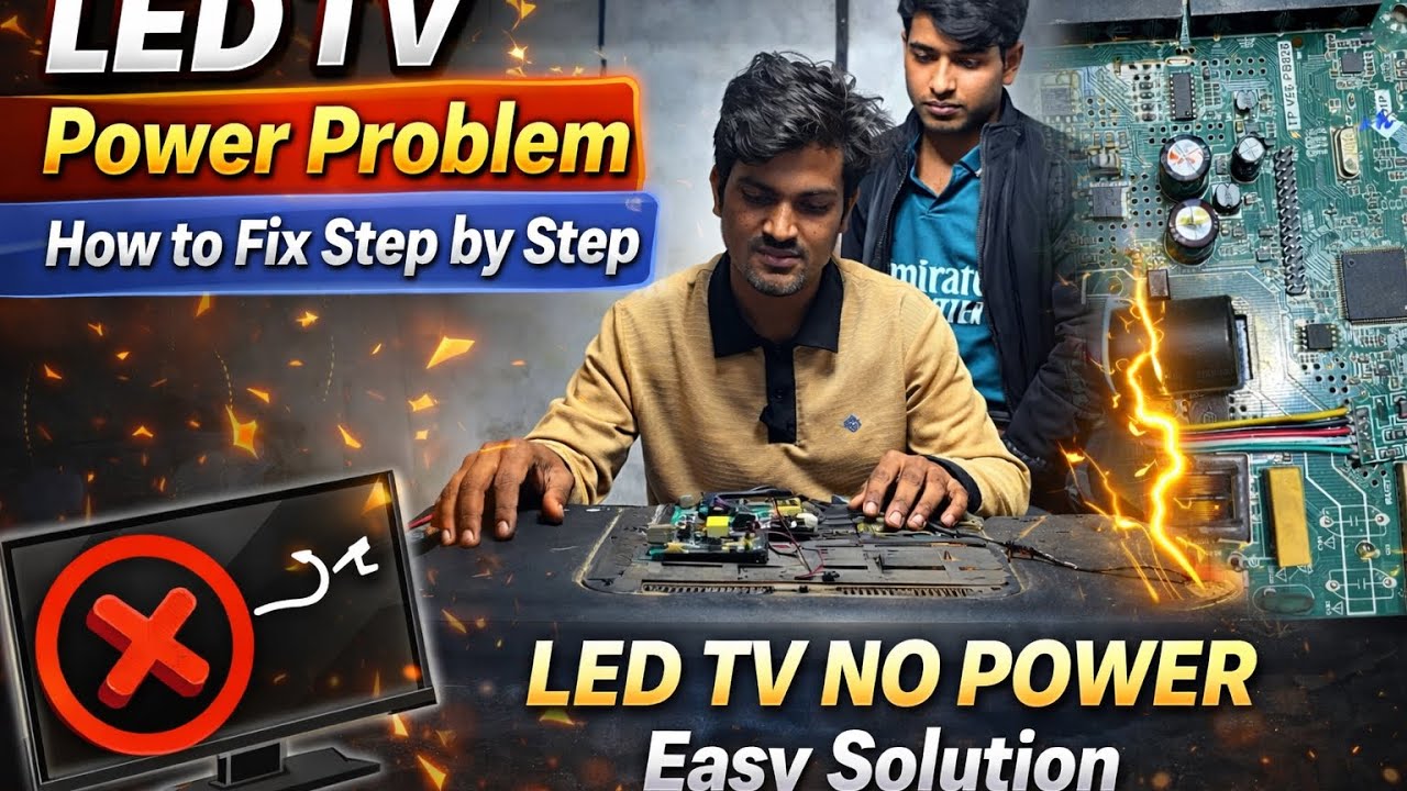 LED TV Power Problem | How to Fix LED TV No Power Issue Step by Step