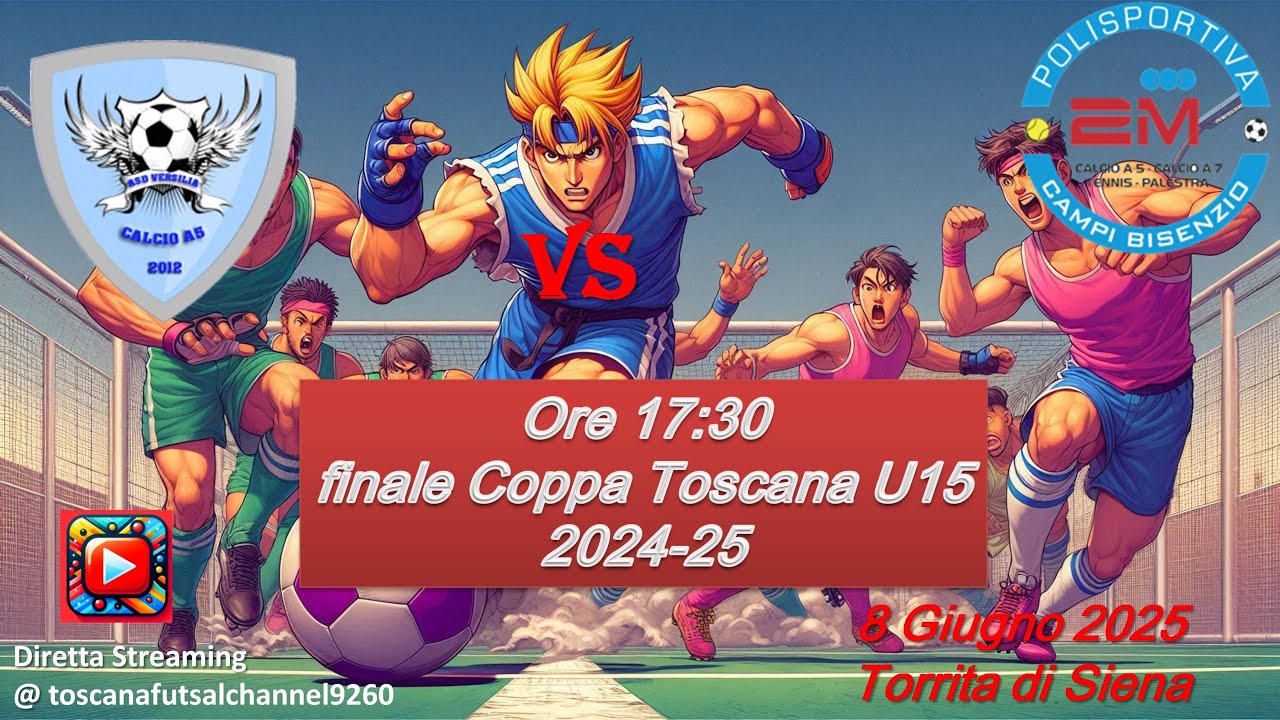 COPPA TOSCANA U15: VERSILIA vs POLISPORTIVA 2M (LIVE STREAMING)