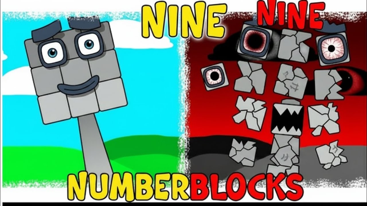 Мой персонаж Sprunki OC: Nine (из Numberblocks)