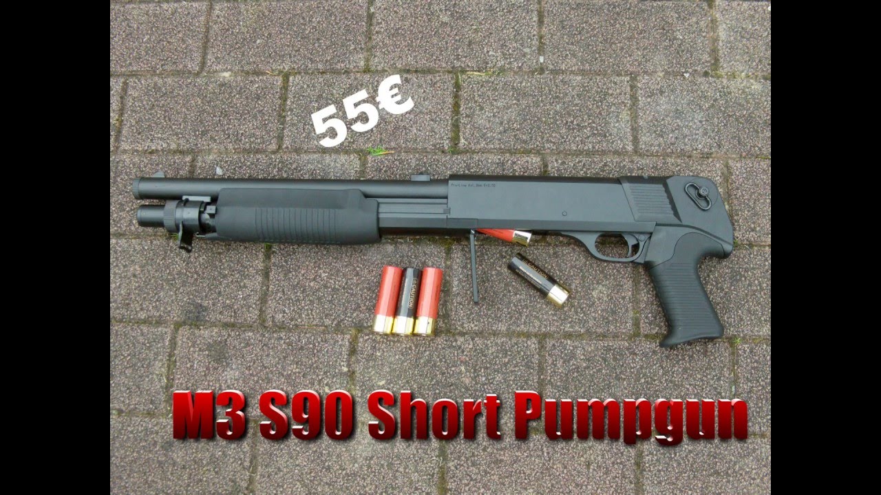[REVIEW] M3 S90 Short Pumpgun mit H&uuml;lsensystem || Q-Airsoft || deutsch
