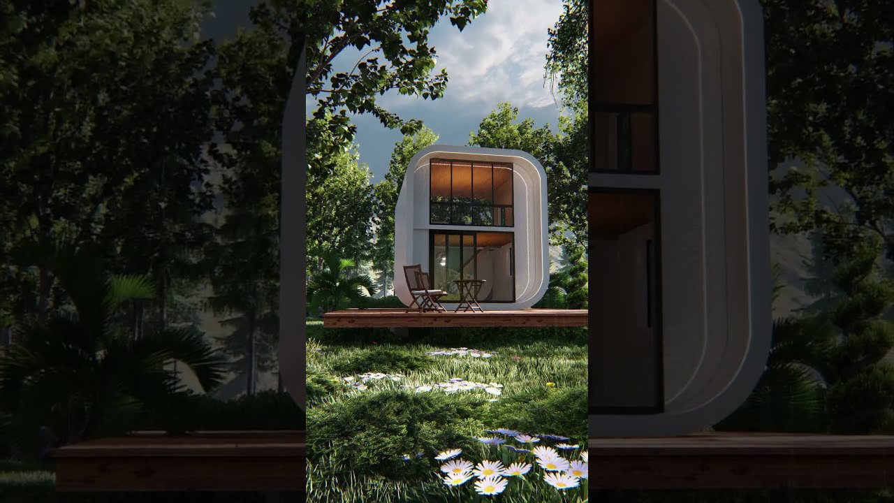 Modern Forest Cabin & Nature Cabin Design | Ultra-Realistic 3D Renders #archviz #architecture
