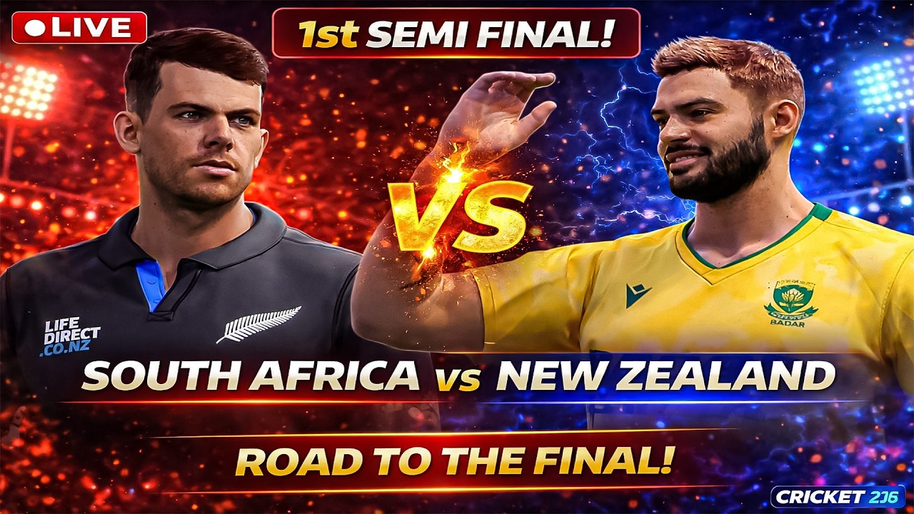 🎮 SA vs NZ LIVE | 1st Semi Final | Cricket 26 PS5 Gameplay |StoryBuff