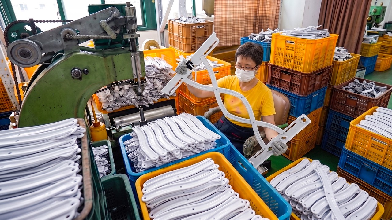 Foldable Laundry Drying Racks Mass Production Process. Amazing Ceiling Drying Rack Factory