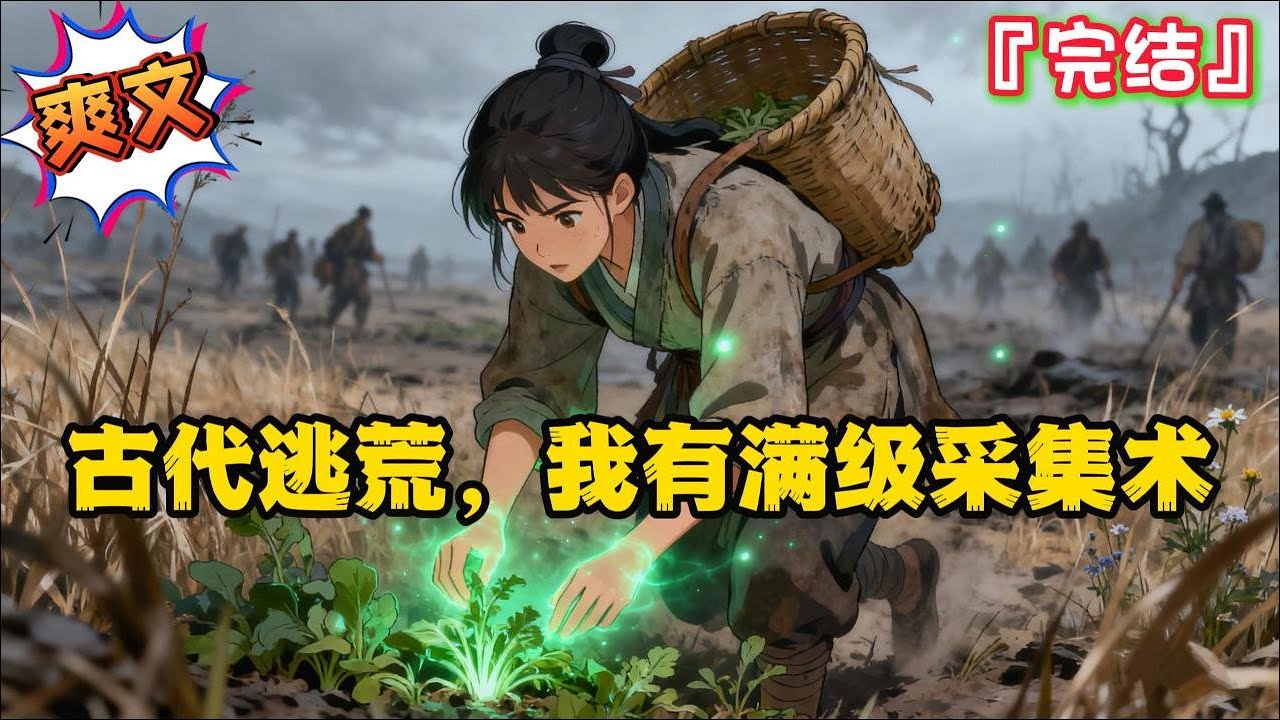 完结《古代逃荒，我有满级采集术》【古代逃荒日常+穿越 +金手指+基建+无cp】只是通宵玩了个游戏，一睁眼成了古代逃荒难民，更糟糕的是，全家老小饿到啃树皮…  #逃荒 #种田 #古代言情 #系统 #穿越