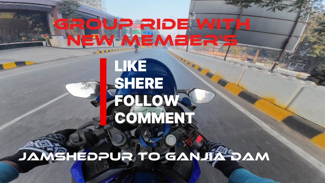 Jamshedpur to Ganjia dam group ride with new member 🤪😱