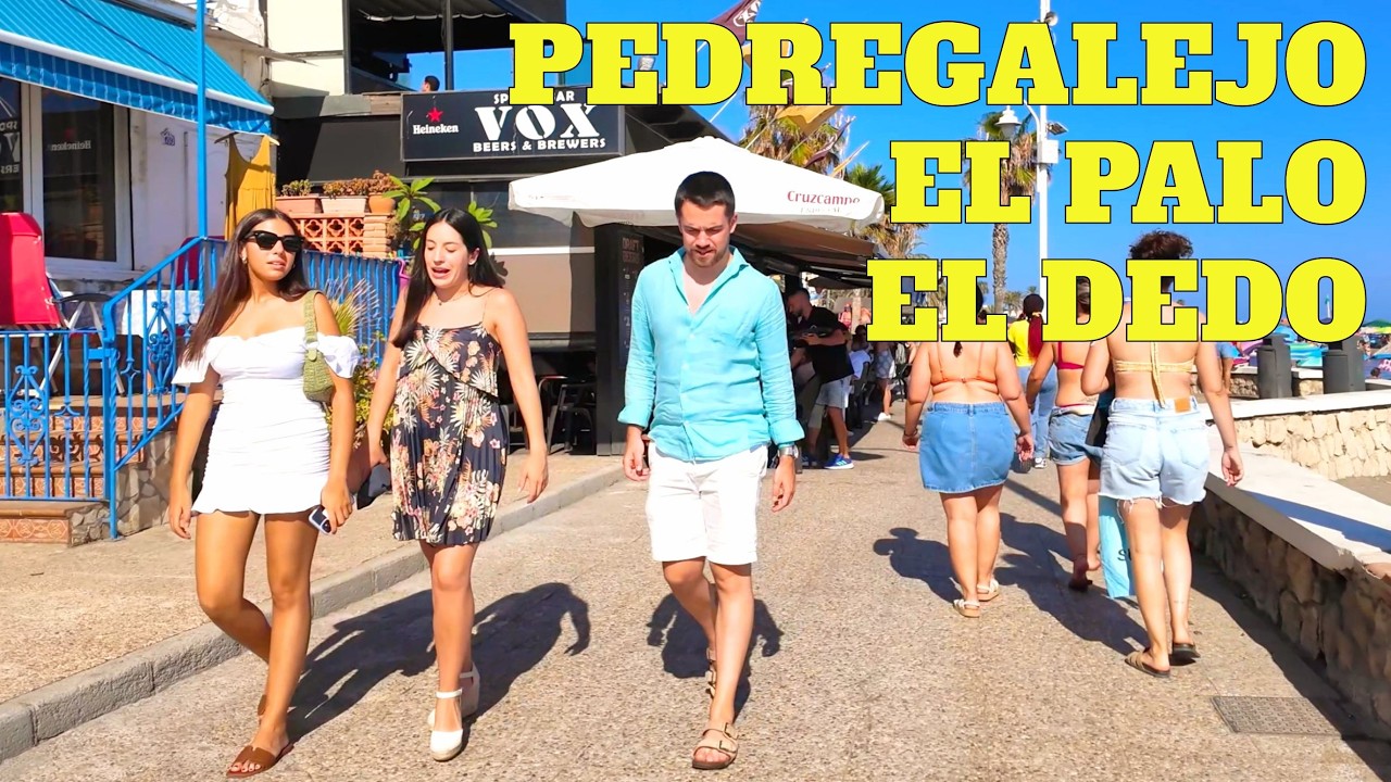 Coastal Towns Pedregalejo - El Palo - El Dedo & Beaches near Malaga [4K 60FPS] Spain Walking Tour