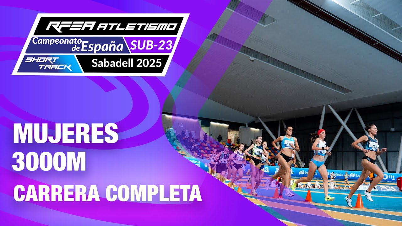 Final 3.000m mujeres - Campeonato de España Sub23 Short Track - Sabadell 2025 - María Valero