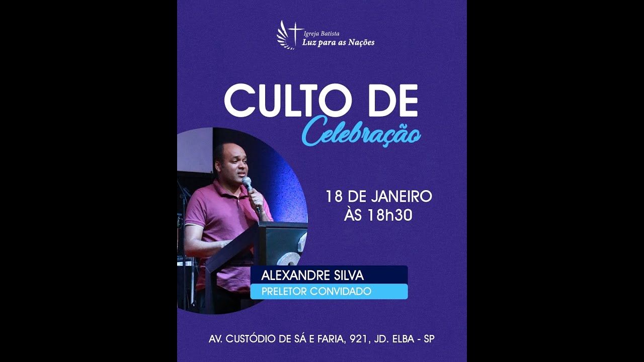 CULTO DE CELEBRAÇÃO - 18/01/2026
