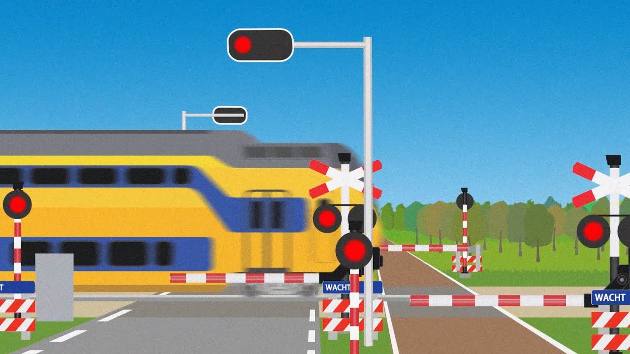 Dutch Railroad crossings animation complication【踏切アニメ】オランダのふみきりカンカン総集編