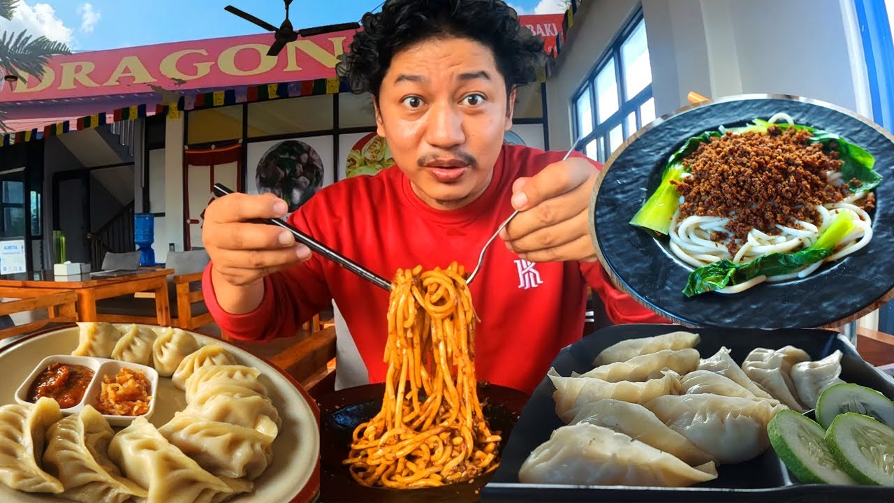 Pokhara Tibetan Camp MOMO Hunt, Keema Noodle Mitho