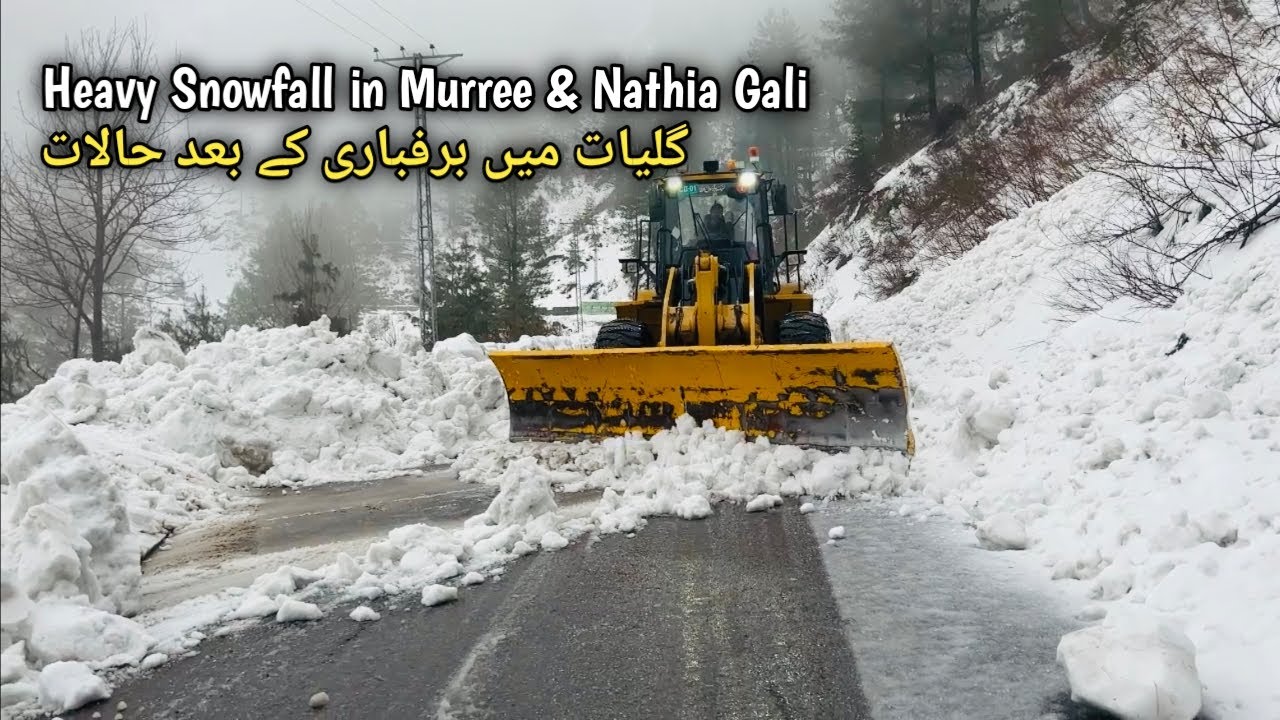 Heavy Snowfall in Murree Nathia Gali | Road Conditions after Heavy Snowfall