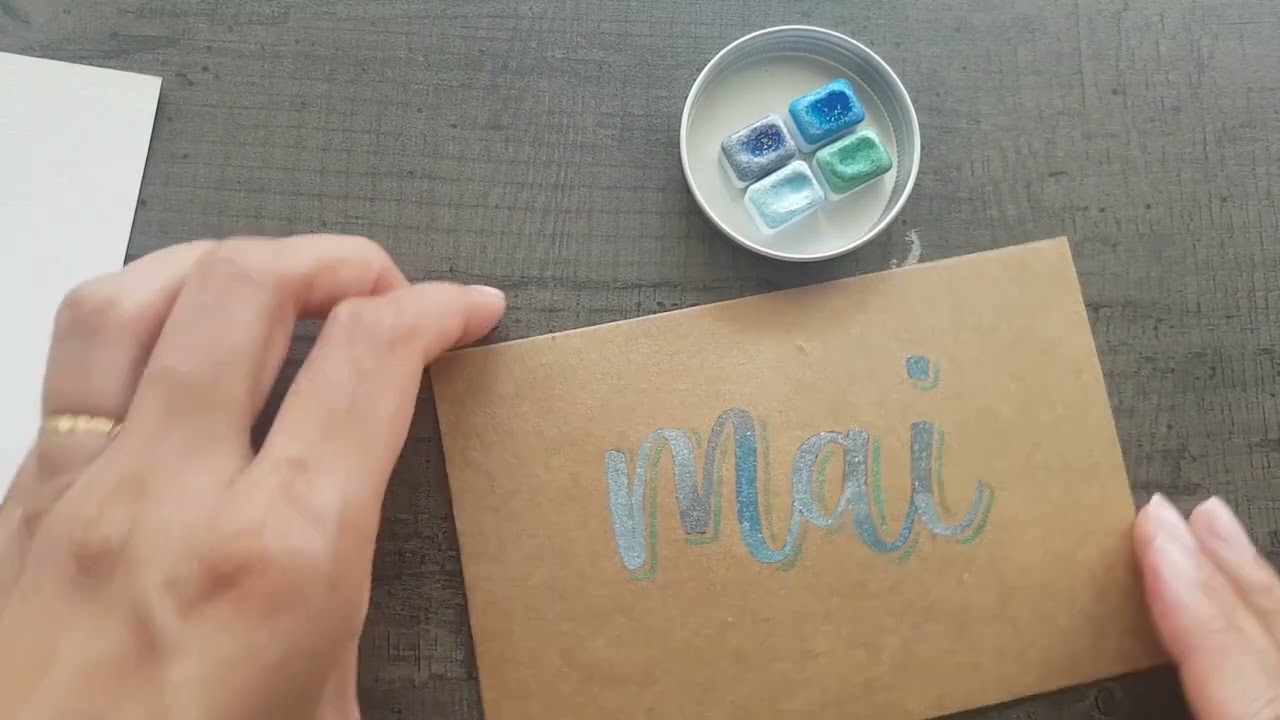 Sparks aquarelle, des aquarelles pailletées, métallisées, caméléons !