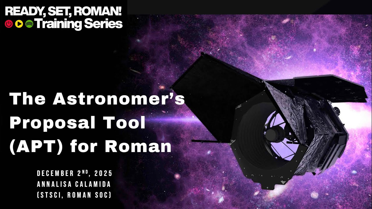 Roman Astronomer’s Proposal Tool (APT) - Ready, Set, Roman! Training Series #3