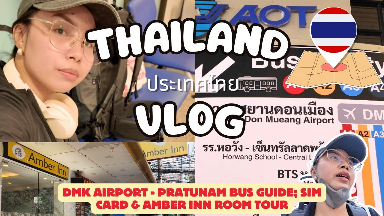 🇹🇭THAILAND Solo Travel Vlog | CEBU-BKK, SIM & ATM in Bangkok + Don Mueang Airport Guide & Amber Inn!