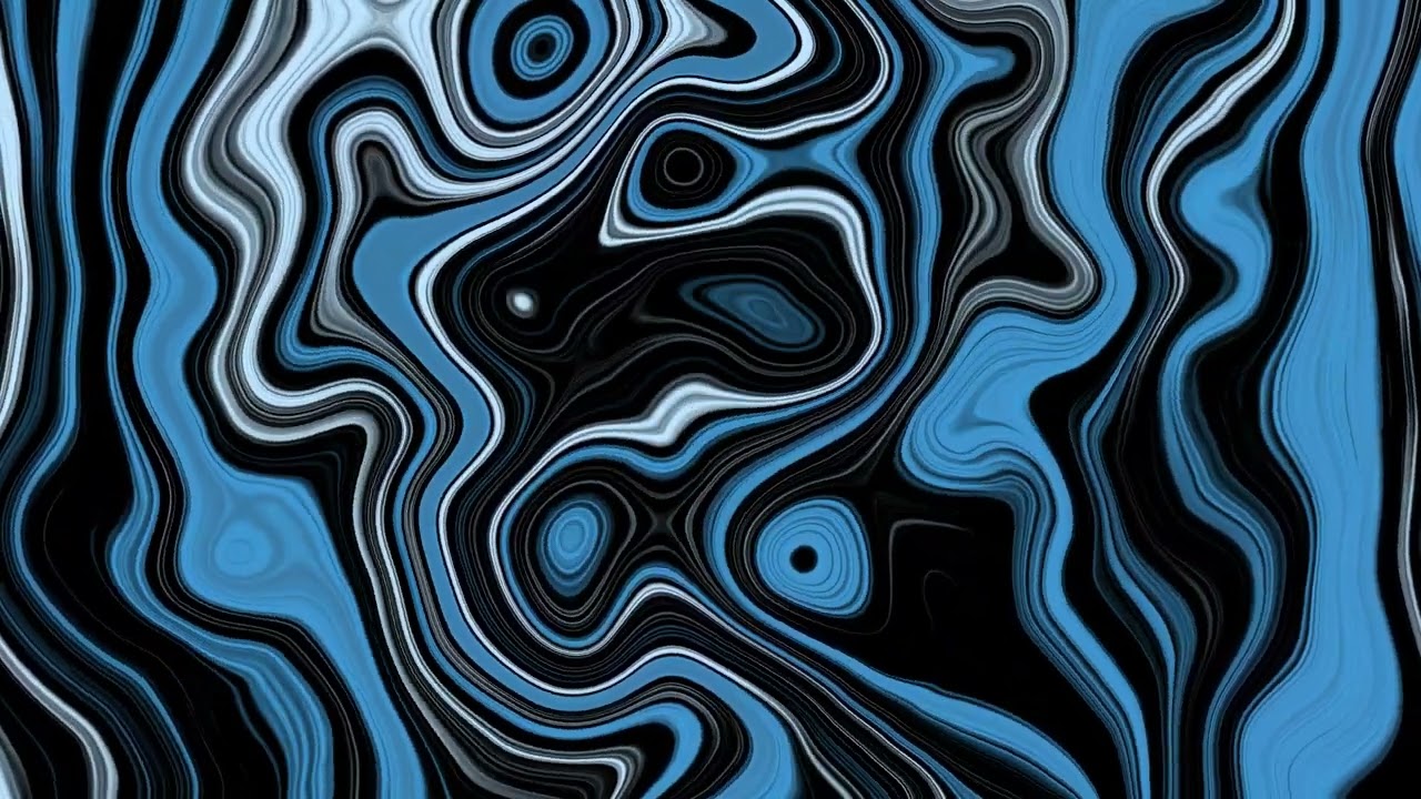 Abstract Blue Liquid Background 4K Loop Video | No Copyright Video | No Copyright Stock Video