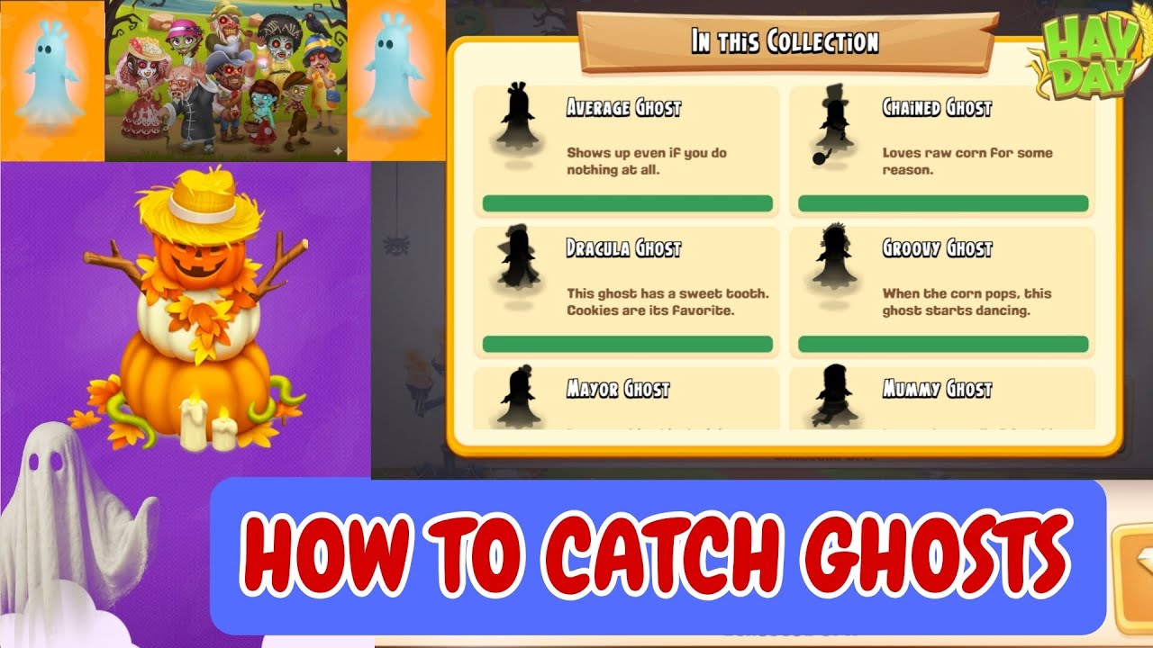 How to catch all the ghosts in Hayday (Hindi) 👻 | #hayday #halloween 