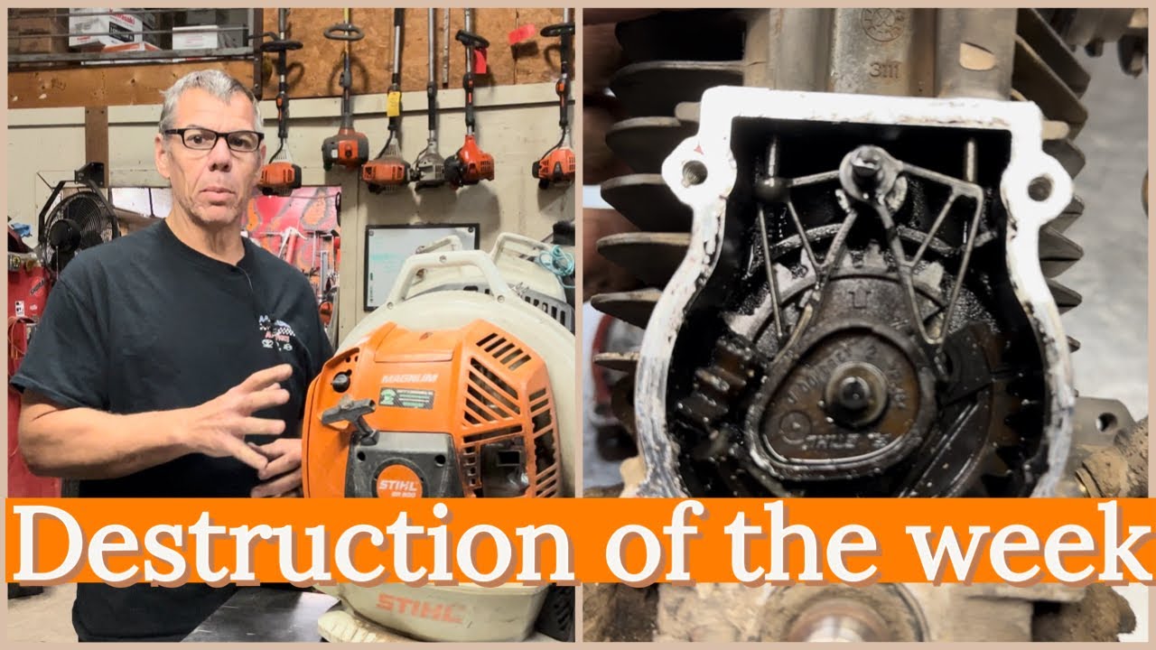 Разрушение недели / Анализ неисправностей двигателя воздуходувки / Stihl BR800
