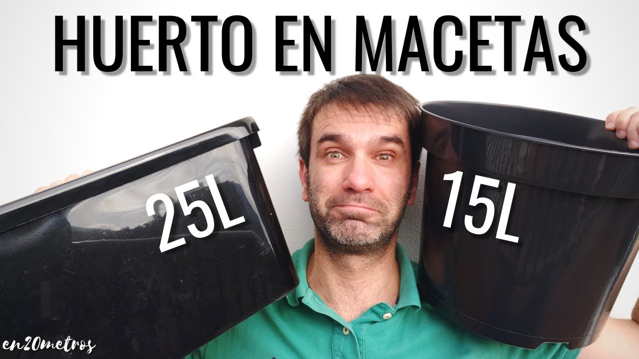 Los MEJORES CONSEJOS para HUERTO EN MACETAS en tu terraza o pequeños espacios || en20metros